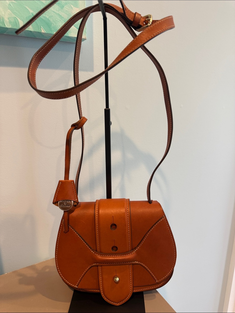 Dooney & Bourke Tan Leather Crossbody Bag